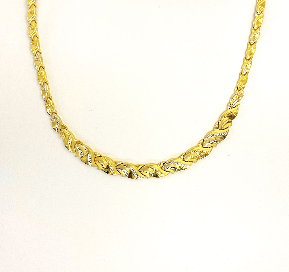 Goldcollier Halskette Brautkette 585 Gold CL16007