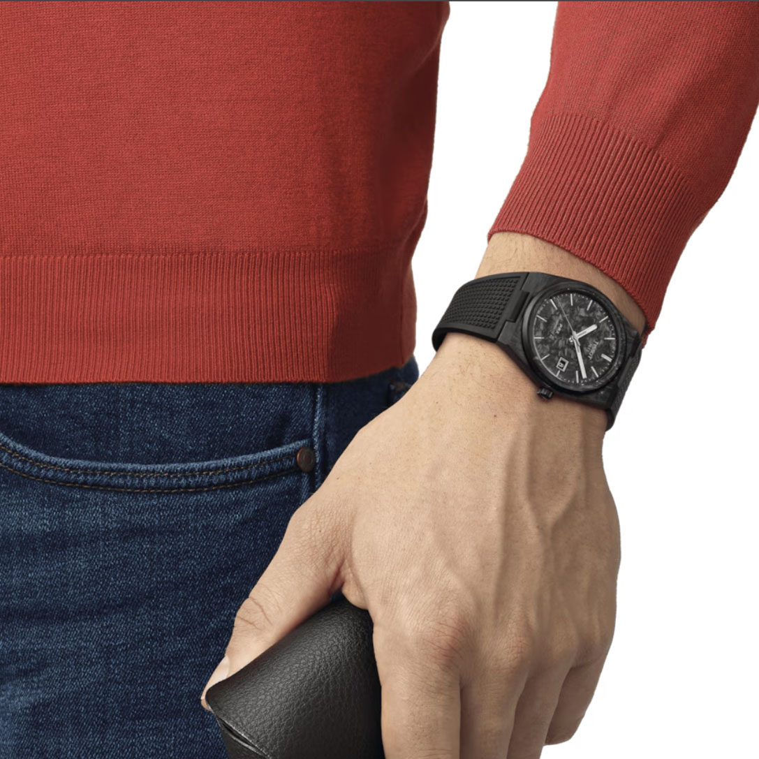 TISSOT PRX 40mm Carbon Powermatic 80 T137.907.97.201.00
