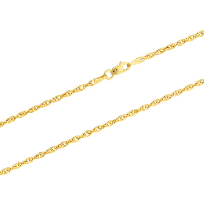 585er Goldkette Fantasie 2mm Gelbgold