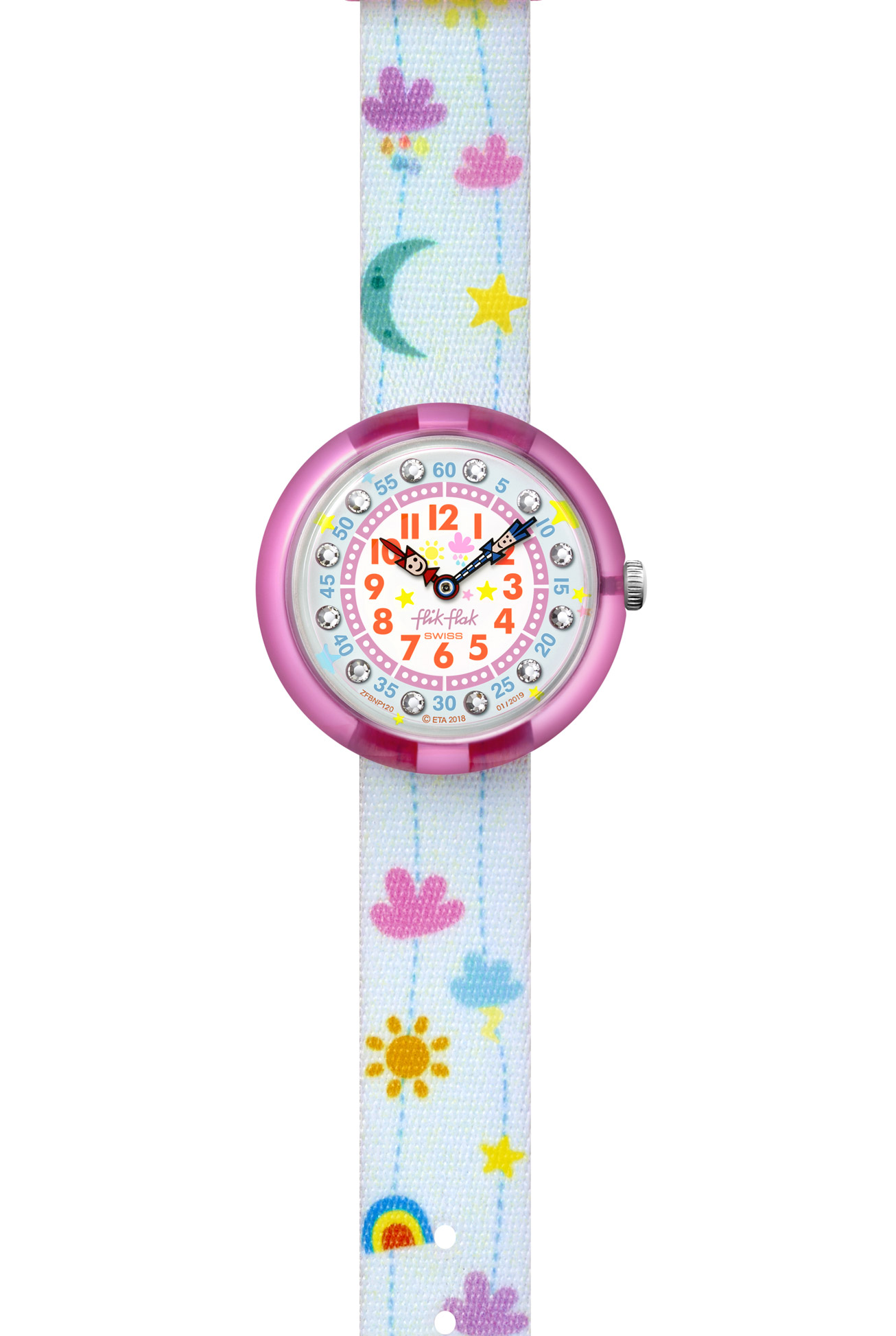FLIK FLAK Hanging Clouds Kinderuhr FBNP120