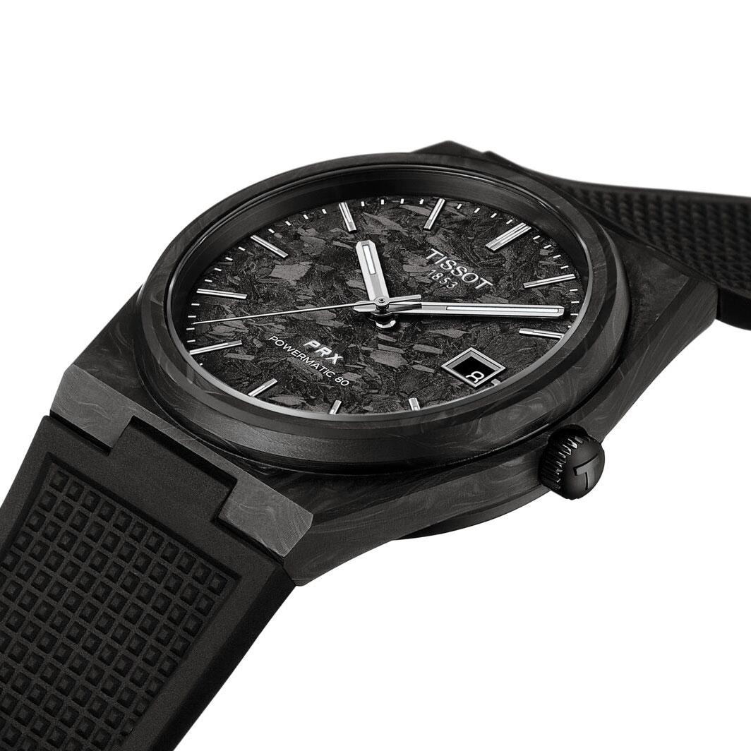 TISSOT PRX 40mm Carbon Powermatic 80 T137.907.97.201.00